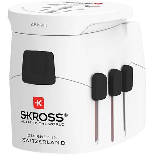 Adaptador Tomada Skross PRO Light USB 2A  EUA - Mundo - Branco