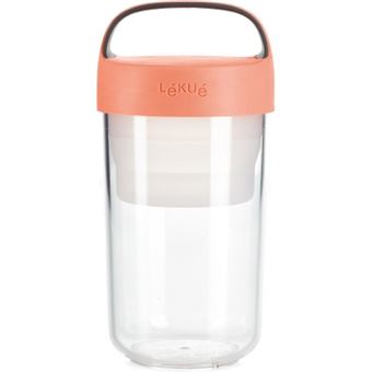 Marmita jarro Lékué To Go 600ml Coral