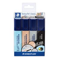 Marcadores Fluorescentes Staedtler Vintage 4 Unidades