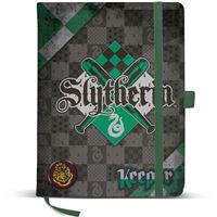 Caderno Liso Harry Potter Quidditch - Slytherin A5
