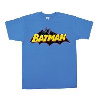 Batman - T-Shirt Retro Logo Blue (L)