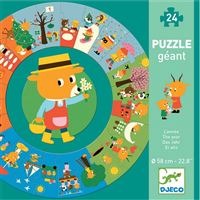 Puzzle Redondo O Meu Ano - 24 Peças - Djeco
