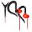 Yurbuds Auriculares Focus 400 (Preto/Vermelho)_0