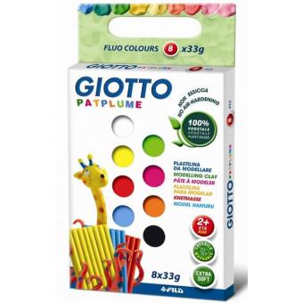 Plasticina Giotto Patplume - 8 Cores