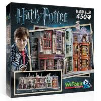 Puzzle 3D Harry Potter Diagon Alley 450 Peças - Wrebbit