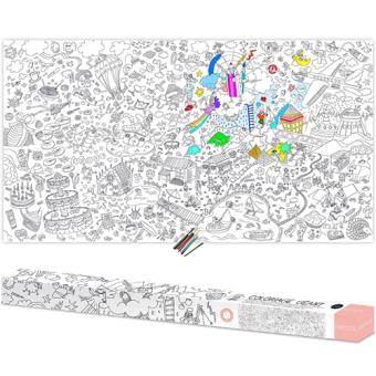 Póster Para Colorir Coloring XXL - Mundo Fantastico - 1