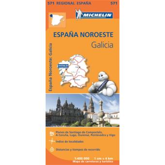 Mapa Michelin Regional 571 - Galiza