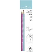 Lápis Faber-Castell Sparkle - Branco e Rosa 2 Unidades