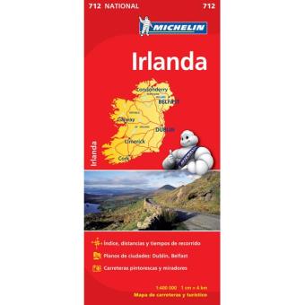 Mapa Michelin Nacional 712 - Irlanda