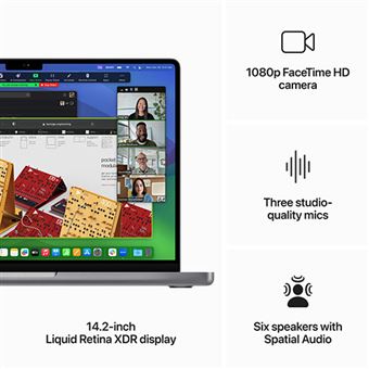 MacBook Pro 14'' | 2023 | M3 8-core | 8GB | 512GB SSD - Cinzento