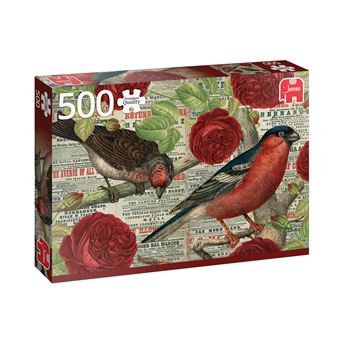 Puzzle Birds Love Flowers - 500 Peças