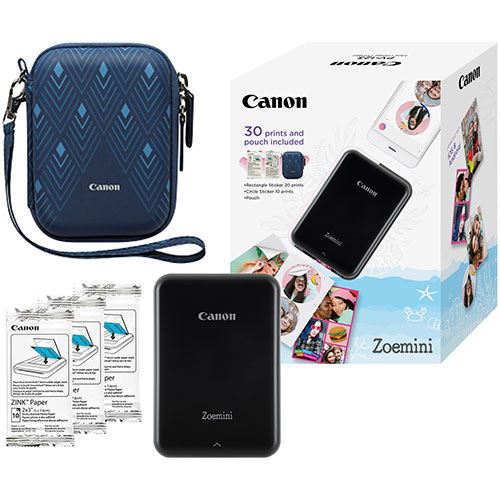 Kit Impressora Fotográfica Portátil Canon Zoemini + 30 Folhas +