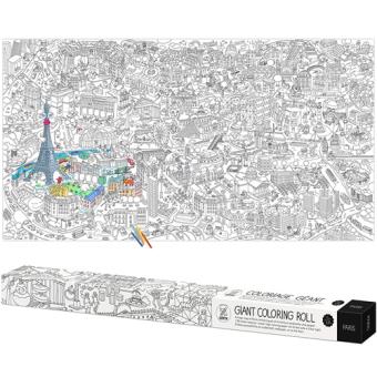 Póster Para Colorir Coloring XXL - Mapa de Paris