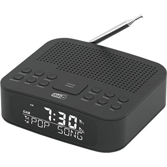 Rádio Relógio DCYBEL CR400 DAB+ - Preto