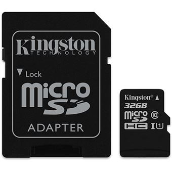 Cartão microSDHC Kingston Canvas Select Classe 10 - 32GB