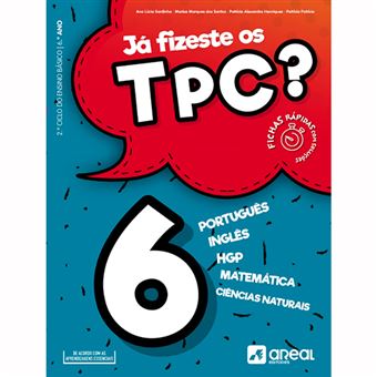 Já Fizeste os TPC? - Livro de Português, Inglês, HGP, Matemática e Ciências Naturais 6.º Ano