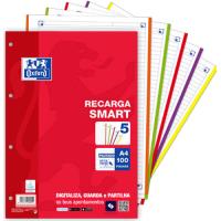 Recarga Pautada Oxford Smart 5 Cores A4 - 100 Folhas