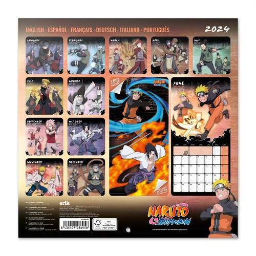 Calendário 2024 Erik Naruto - Shippuden - Papelaria - Calendários - Compra  Livros na
