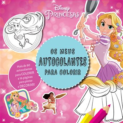 Os Meus Autocolantes Para Colorir : Princesas - Brochado - Hemma