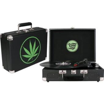 Vinyl Styl Groove Portable 3 Speed Turntable (Leaf)
