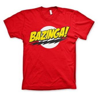 The Big Bang Theory - Bazinga Super Logo T-Shirt Red (M)