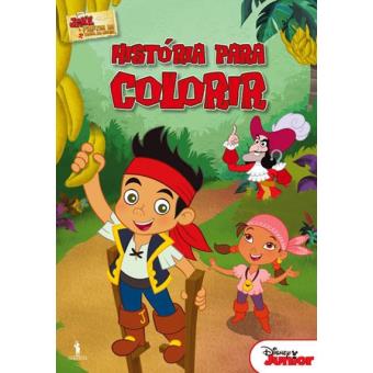 Jake E Os Piratas Historia Para Colorir Disney Compra Livros Na Fnac Pt Será que o jake e todos os capitães do mar do nunca conseguirão derrotar o maléfico lorde profundeza, que se prepara para dominar o mundo do nunca utilizando o poder mágico da esmeralda? jake e os piratas historia para colorir