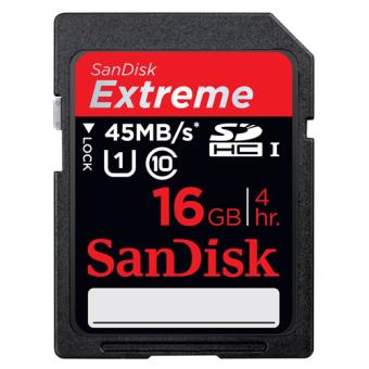 Sandisk SDHC 16GB Extreme Classe 10 45MB/s