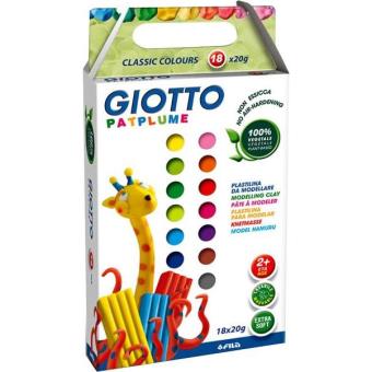 Plasticina Giotto Patplume - 18 Cores