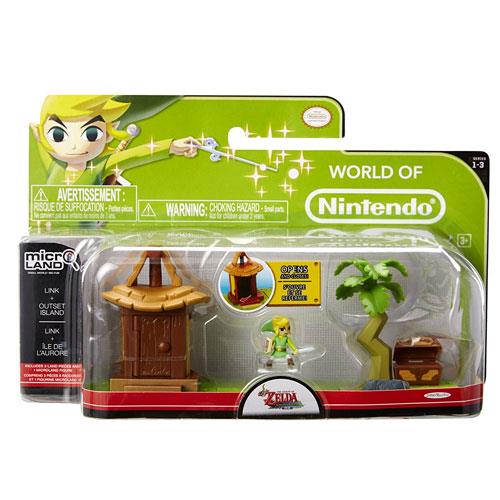 The Legend of Zelda Windwaker Link + Outset Island Playset