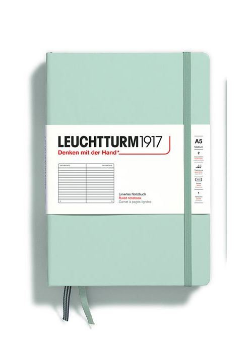 Caderno Pautado Leuchtturm 1917 A5 Mint Green