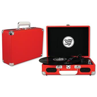 Vinyl Styl Groove Portable 3 Speed Turntable (Red)