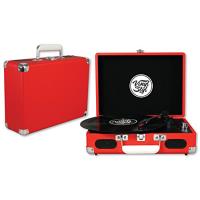 Vinyl Styl Groove Portable 3 Speed Turntable (Red)
