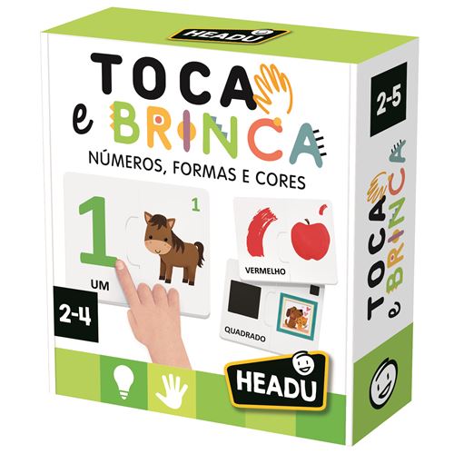 Jogo Toca e Brinca: Números, Formas e Cores - Headu | Sig Toys