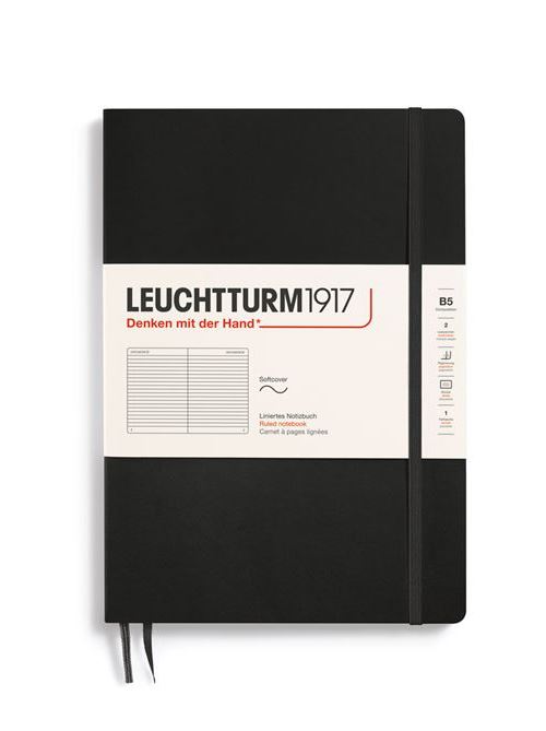 Caderno Pautado Leuchtturm B5 - Preto