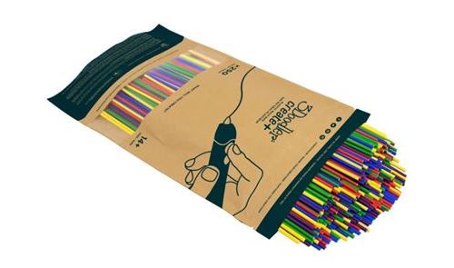 Recarga para Caneta 3Doodler Create+ Bud & Bloom: Verde, Amarelo, Vermelho, Azul e Roxo - 250 Unidades