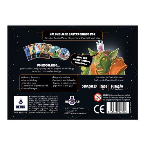 Devir Mindbug, Jeu de société en Famille, Facile et Amusant