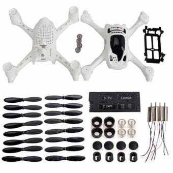 Kit De Crash Hubsan H107C - Comprend Capot, Moteurs A&B, Batterie, Lumières LED - Vert