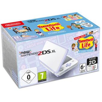 New Nintendo 2DS XL Branco + Lavanda + Tomodachi Life (pré-instalado)