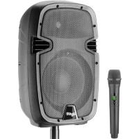 Coluna Bi-Amplificada 10" 60W com Microfone Wireless RIOTBOX10U