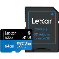 Cartão Memória MicroSDXC Lexar LSDMI64GBBAP633 V30 633x - 64GB