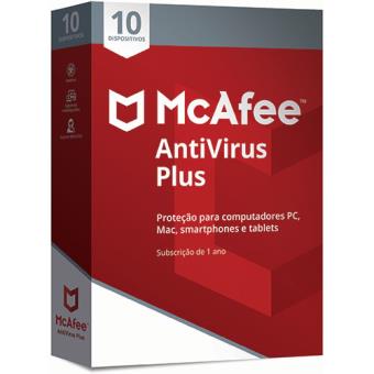 McAfee AntiVirus Plus - 10 Dispositivos - 1 Ano