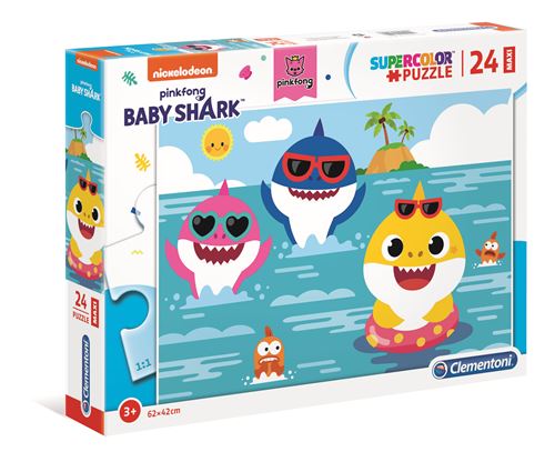 Puzzle Maxi Baby Shark 24 Peças