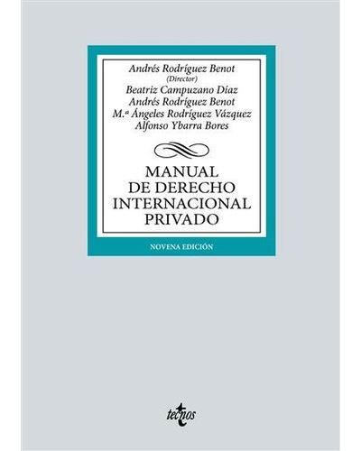 Manual De Derecho Internacional Pri - Andres Rodriguez Benot - Compra ...