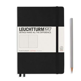 Caderno Pontilhado Leuchtturm A5 Preto