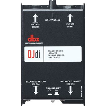 Caixa DI Passiva 2 Canais DJDI - DBX - Preto - 1