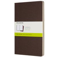 Cadernos Lisos Moleskine Cahier Grande Castanho - 3 Unidades