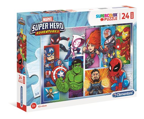 Puzzle Maxi Marvel Super Hero 24 Peças