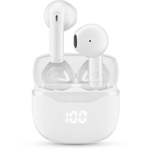 Auriculares True Wireless Bluetooth Cellularline Core - Branco