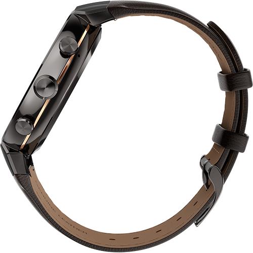 Smartwatch Asus ZenWatch 3 - WI503Q (Gunmetal / Brown Leather