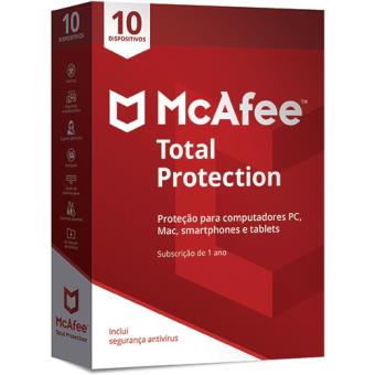 McAfee Total Protection - 10 Dispositivos - 1 Ano